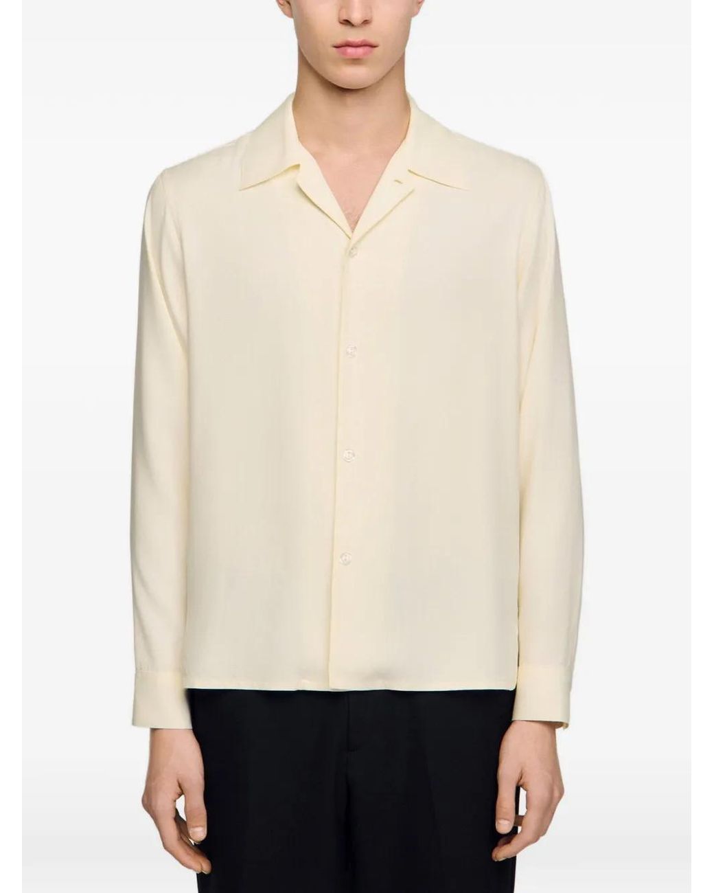 Sandro White Loose-Fit Shirt for men