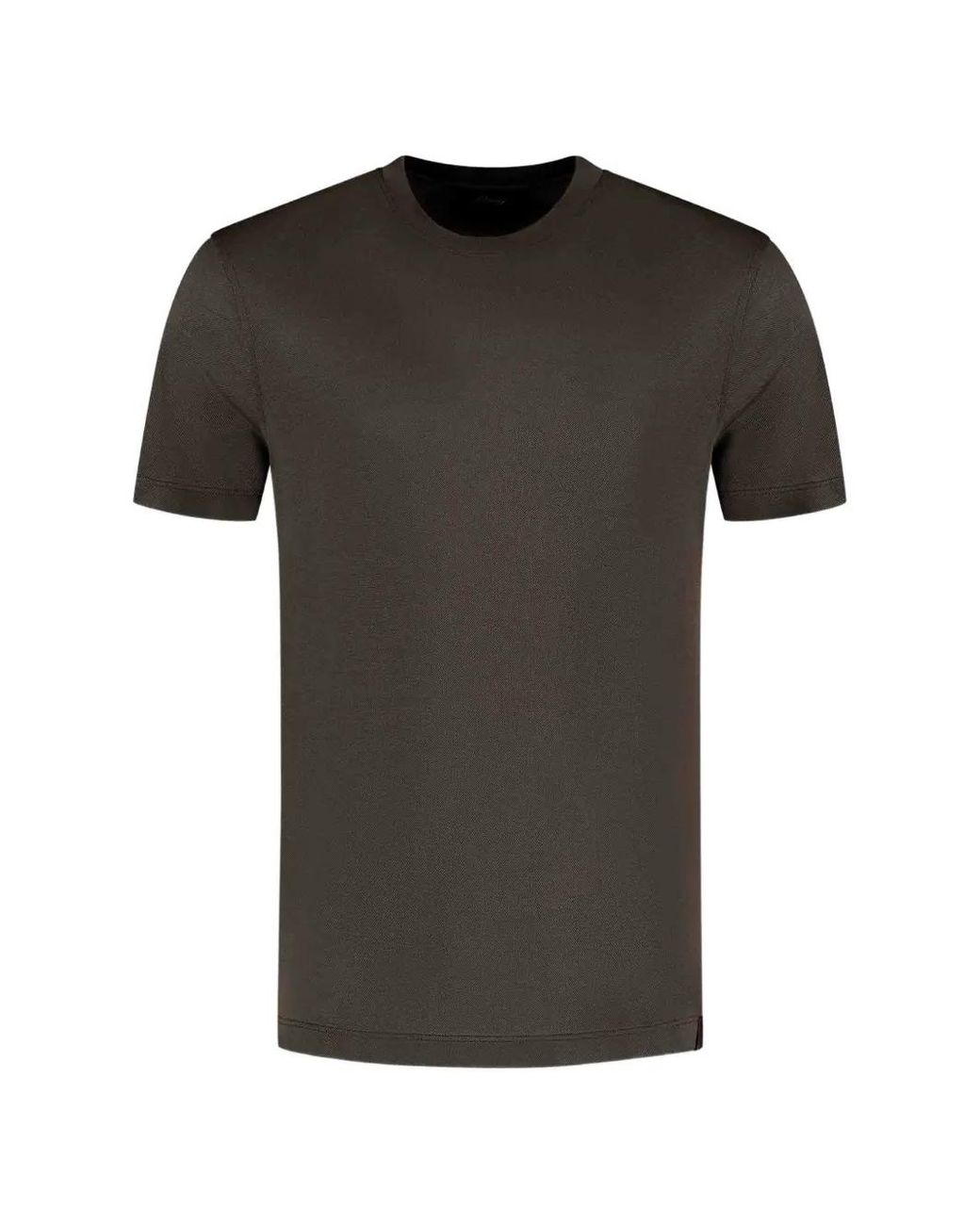Brioni Black Round-Neck T-Shirt for men