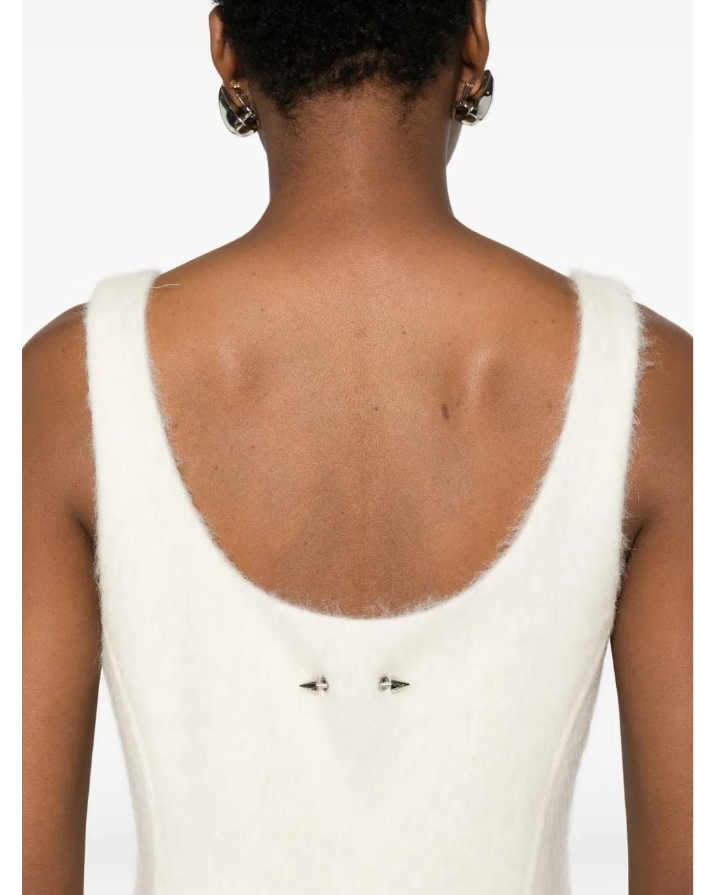 Patrizia Pepe White Soft Mini Dress