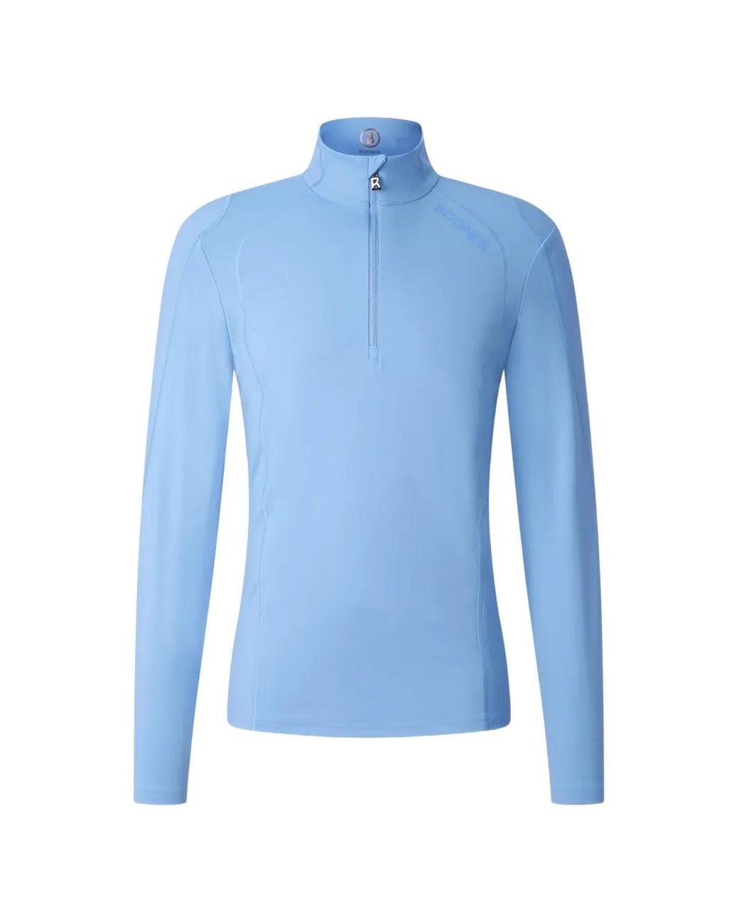 Bogner Blue Half-Zip Performance Top for men