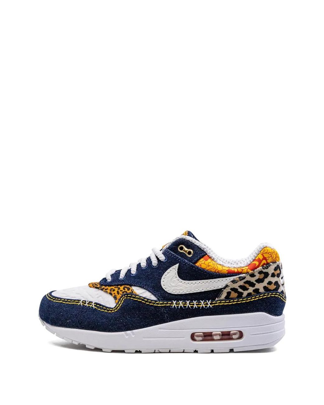 Nike Blue Air Max 1 Prm "Denim Leopard" Sneakers