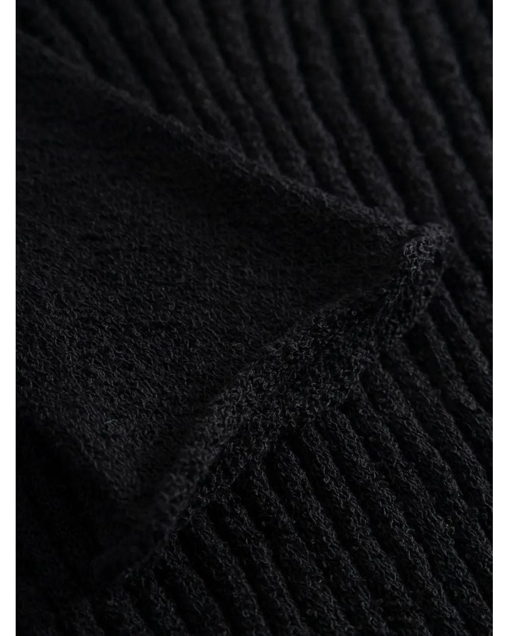 Elena Velez Black Varsity Knitted Top