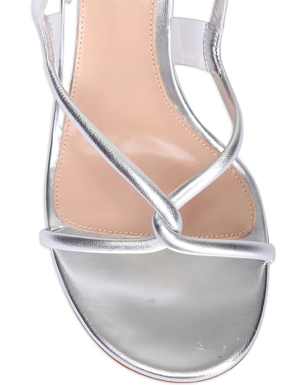 Gianvito Rossi Metallic Jungle Mamba Twisted Strap Sandals