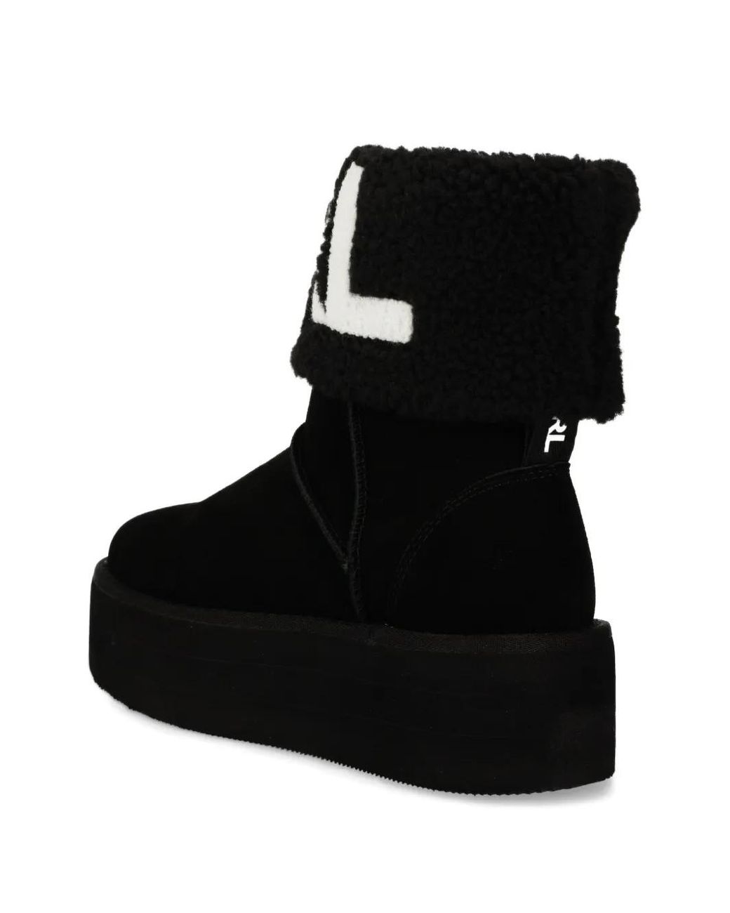 Karl Lagerfeld Black Thermo Platform Boots