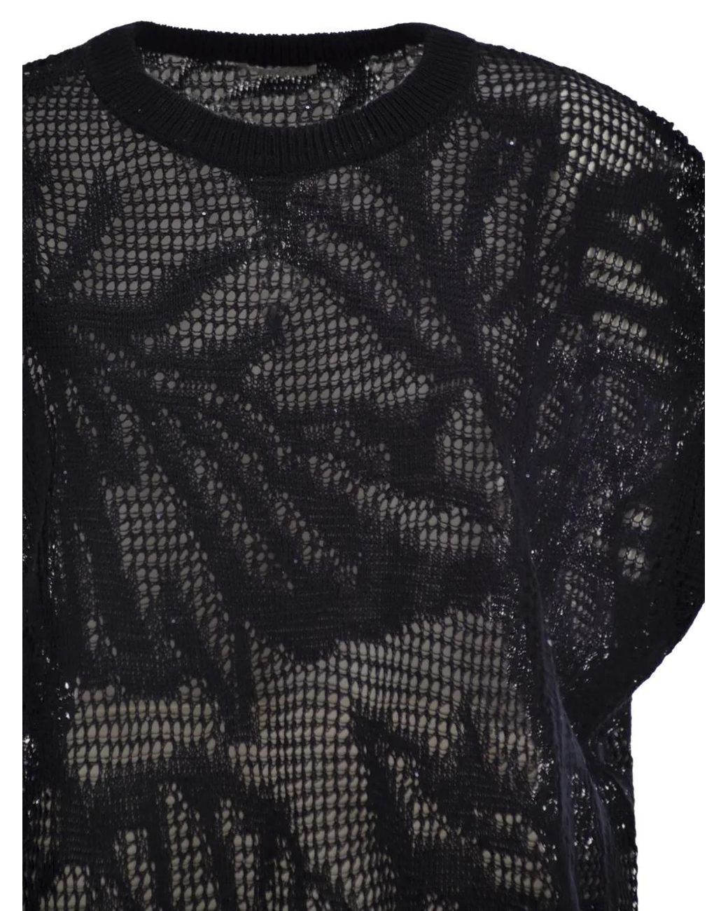 Top Con Lentejuelas Brunello Cucinelli de color Black