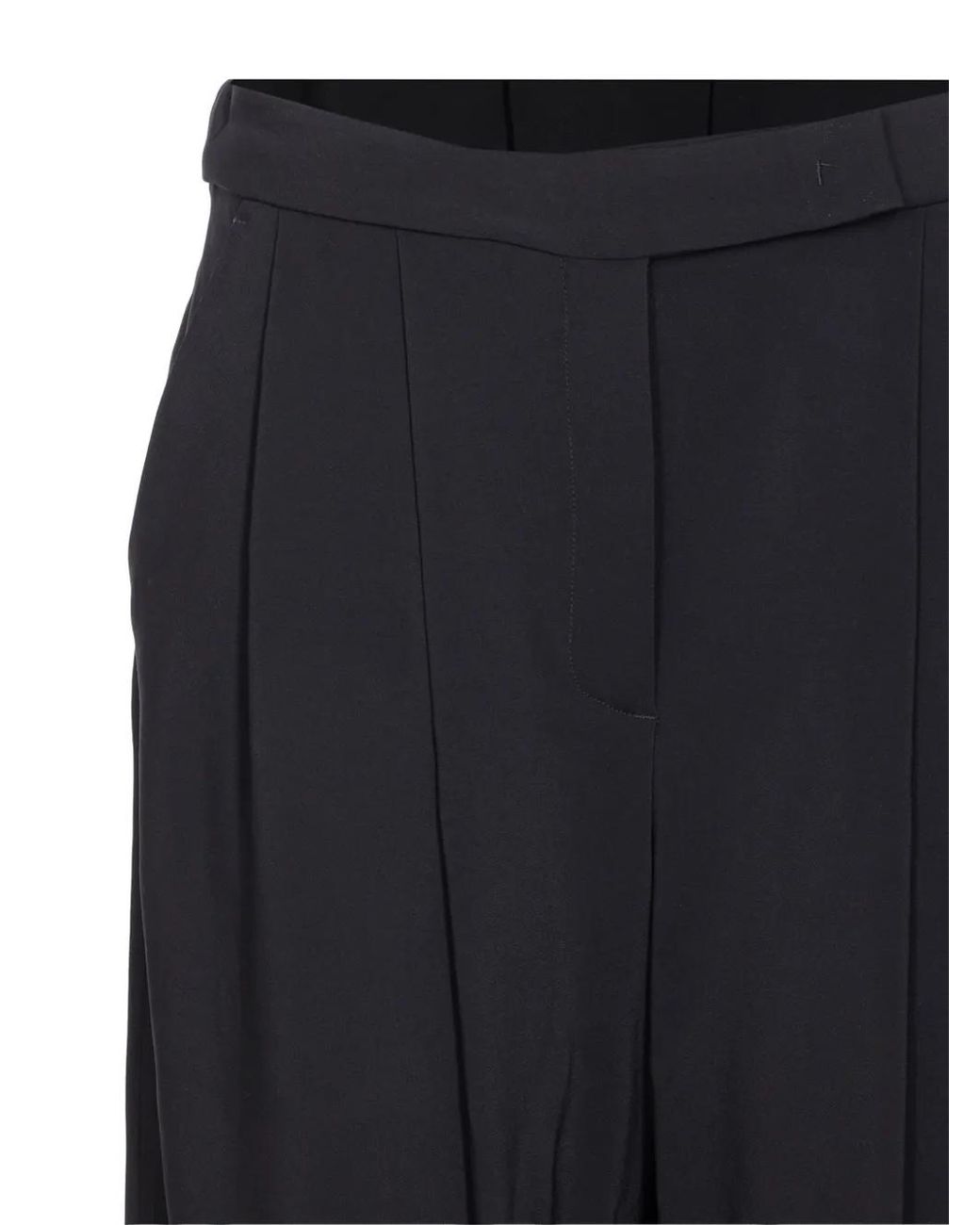 Pinko Blue Pleated Straight Leg Trousers