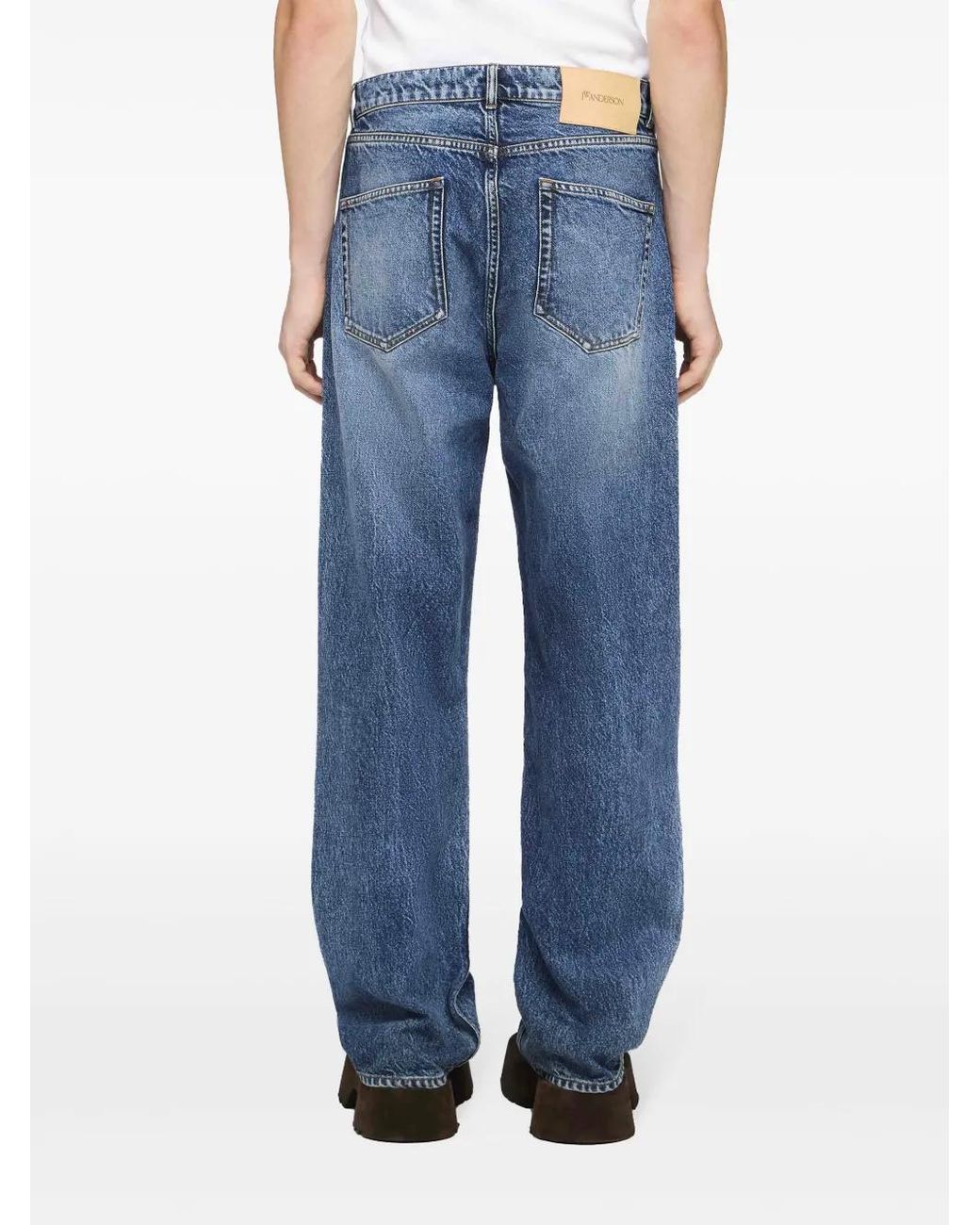 J.W. Anderson Blue Straight-Leg Jeans for men