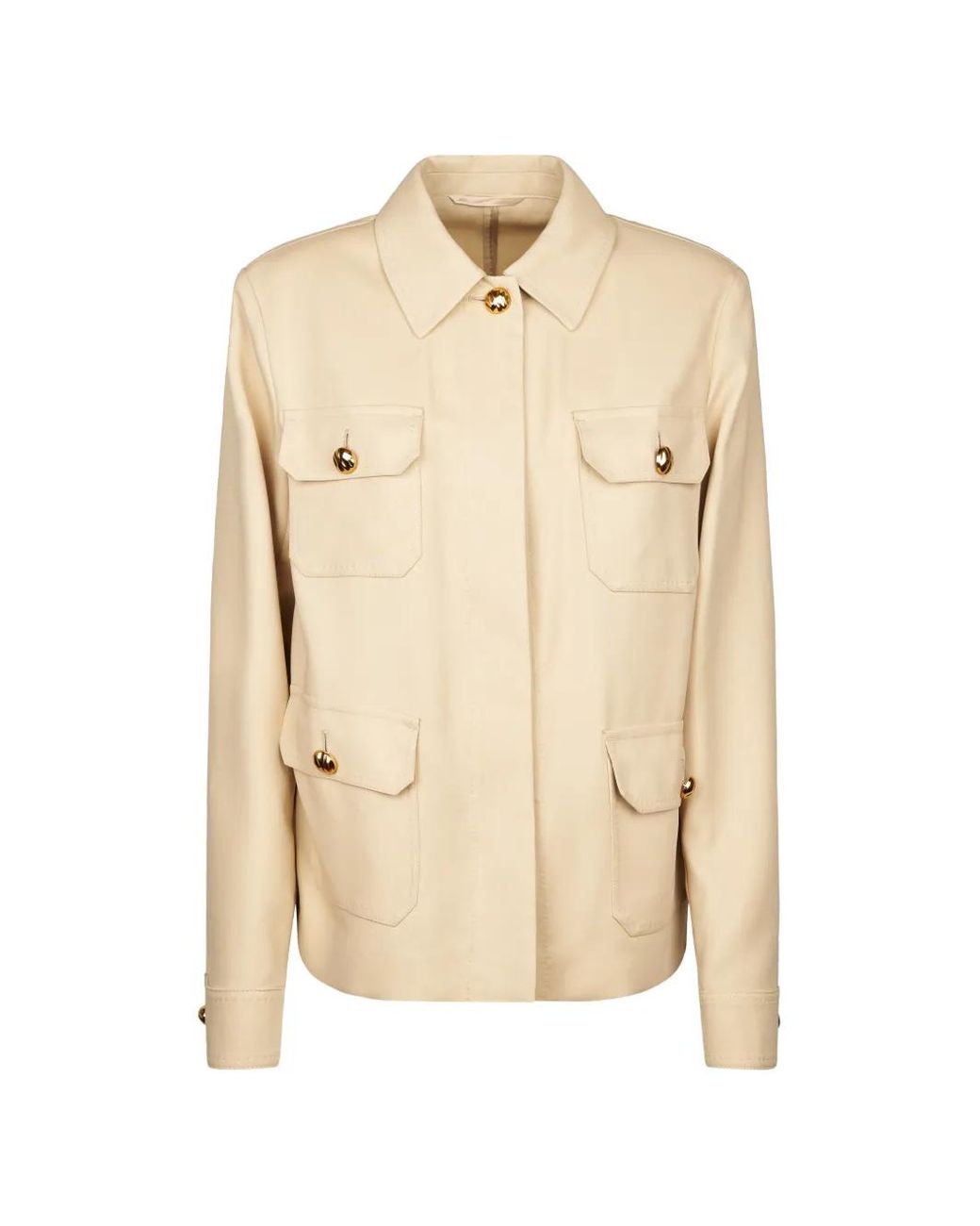 Sobrecamisa Con Botones Max Mara de color Natural