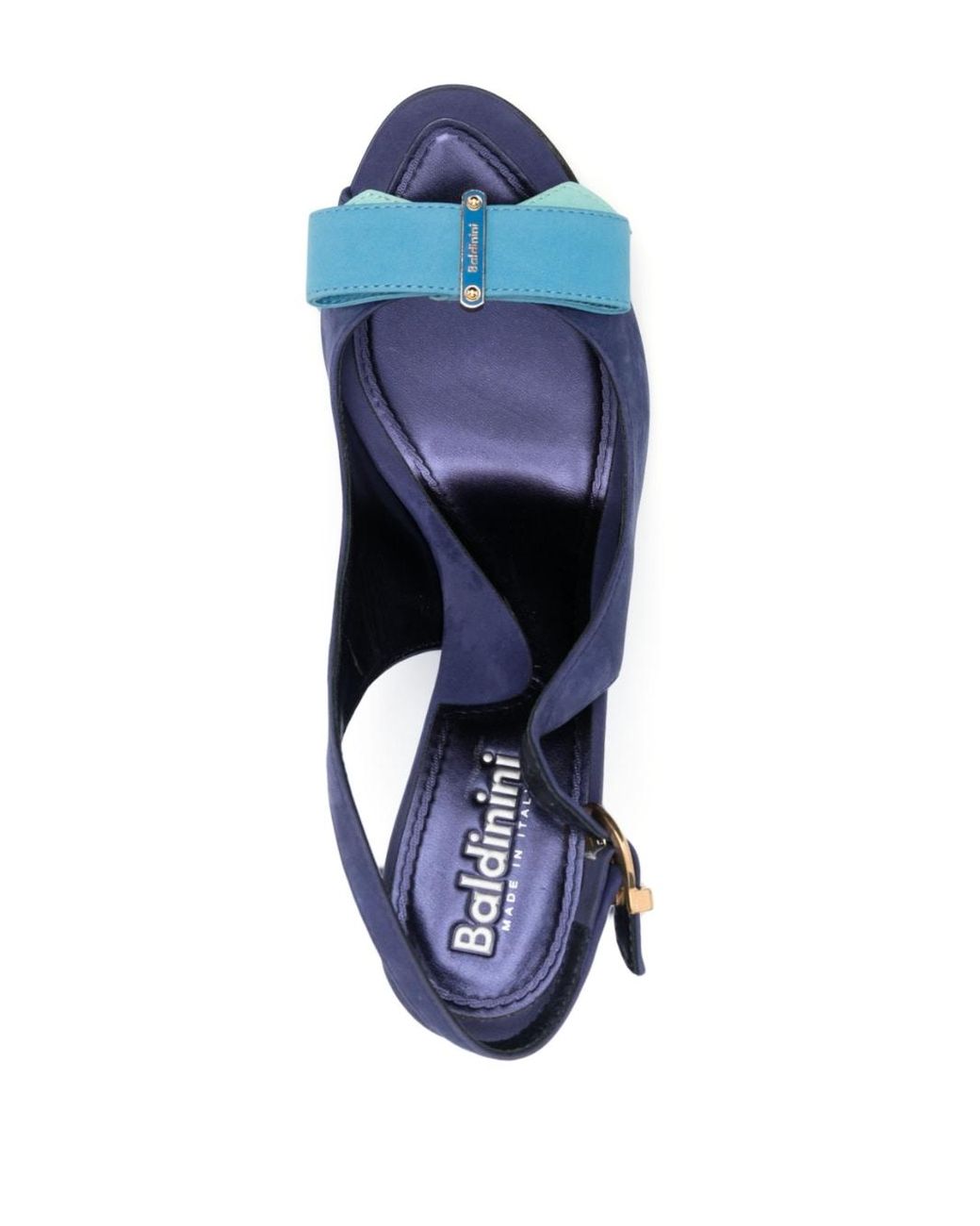 Baldinini Open-toe Wedge Sandals in Blue | Lyst