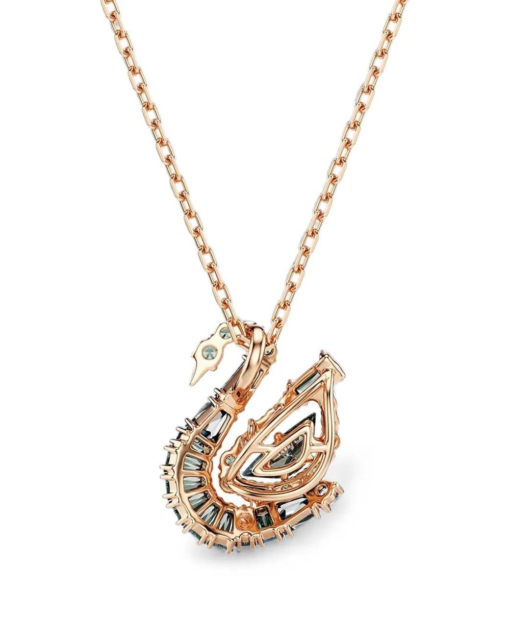 Swarovski White Collier Swan Serti De Cristaux