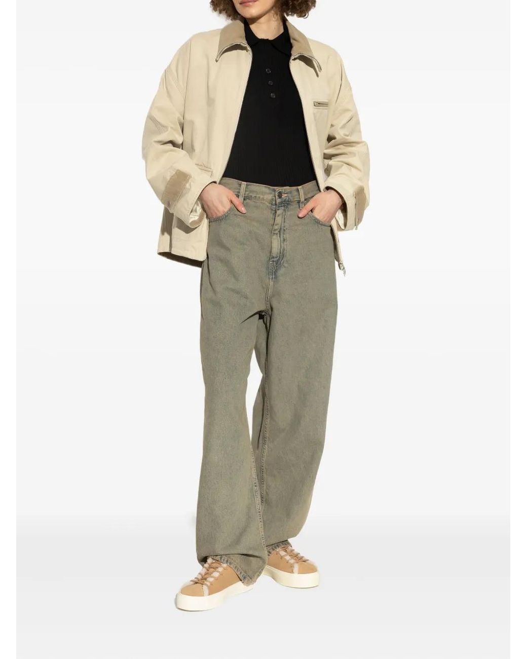 Inuikii Brown Shearling-Trimmed Suede Sneakers