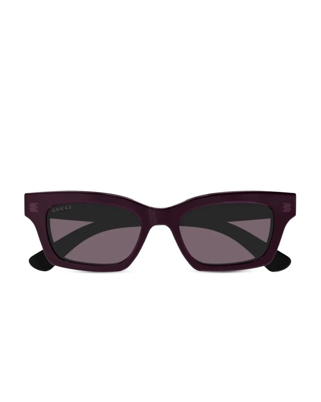 Gucci Brown Rectangle-Frame Sunglasses