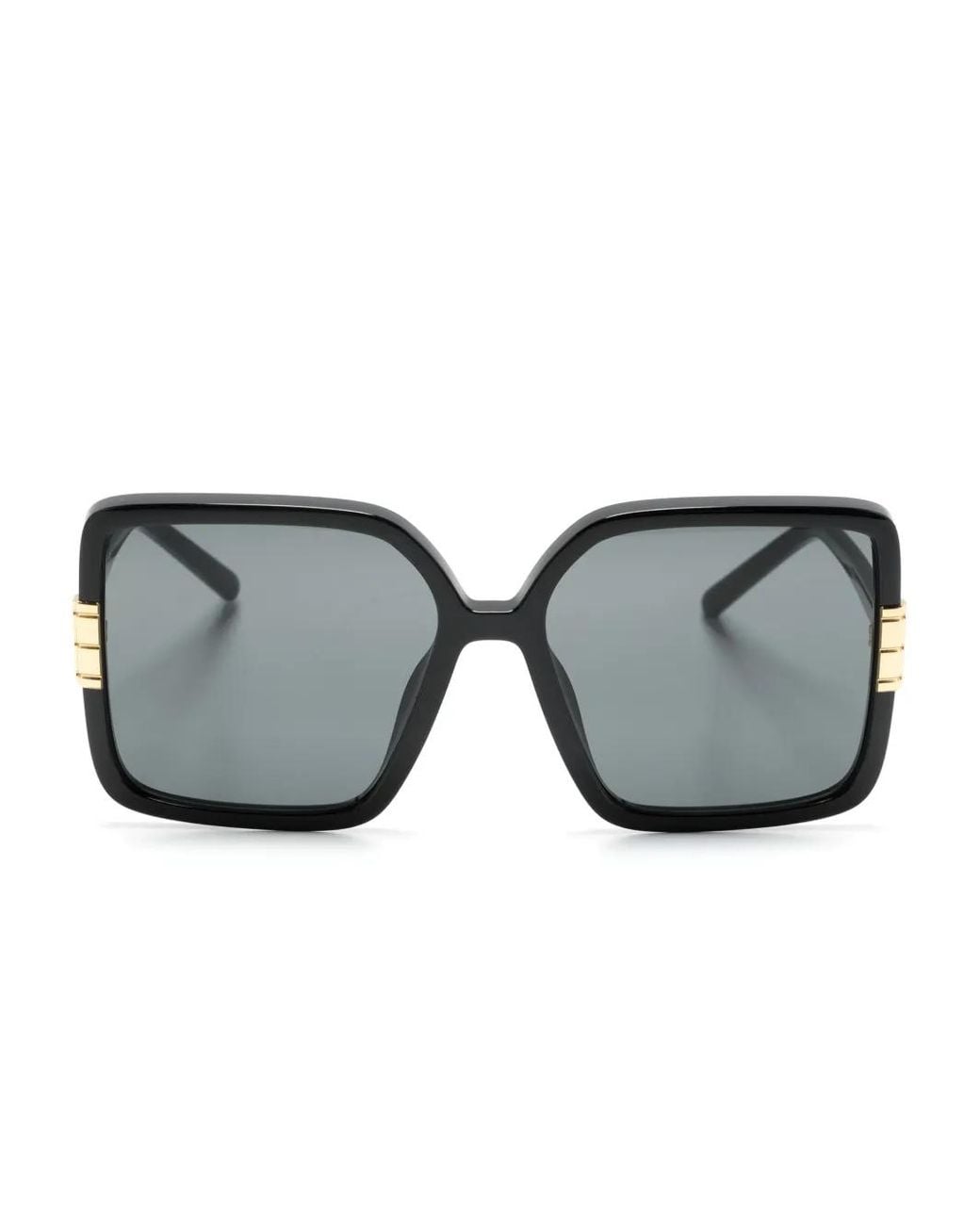 Tory Burch Gray Eleonor Oversize-Frame Sunglasses