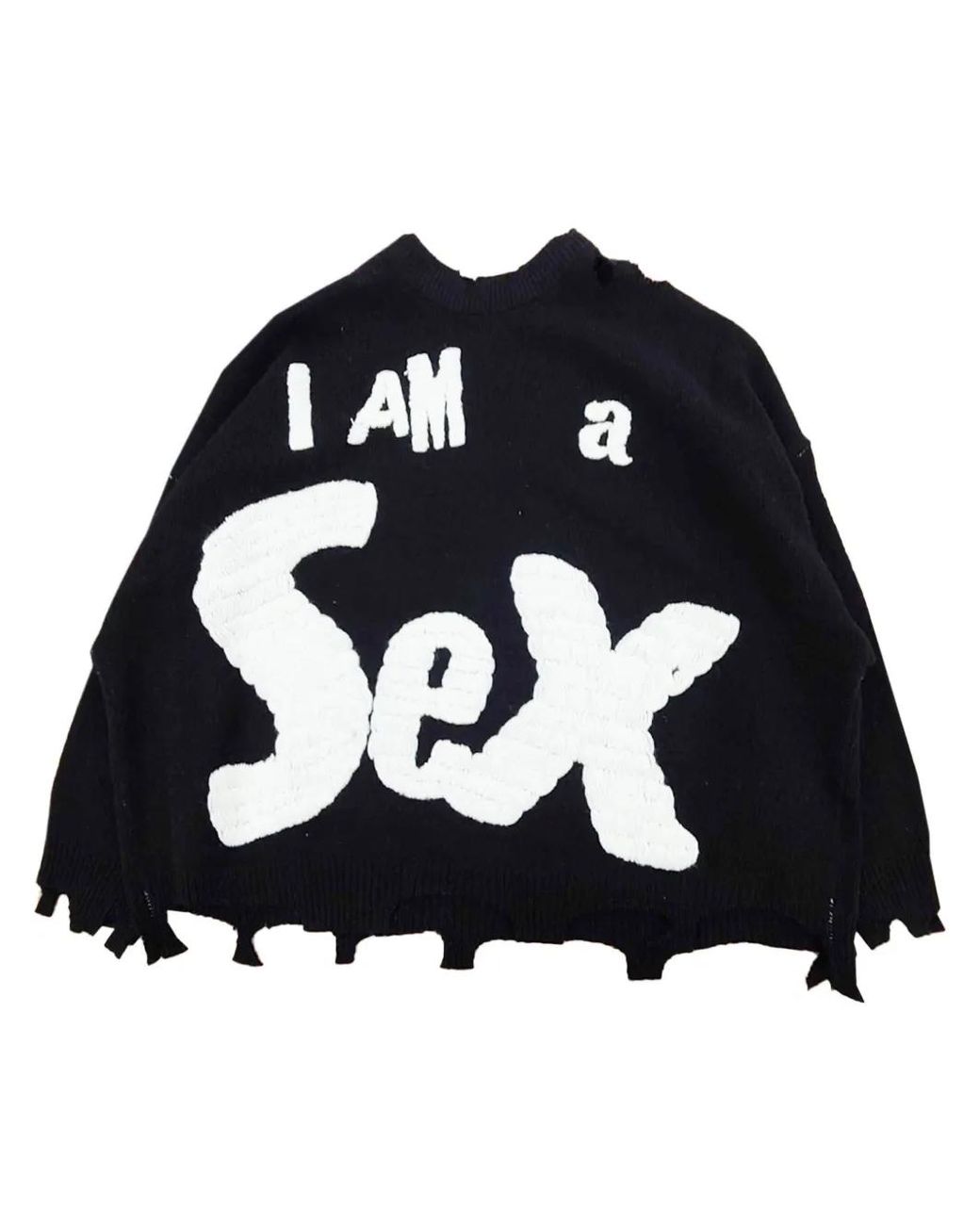 SAINT Mxxxxxx Blue X Sex Pistols Embroidered Sweater for men