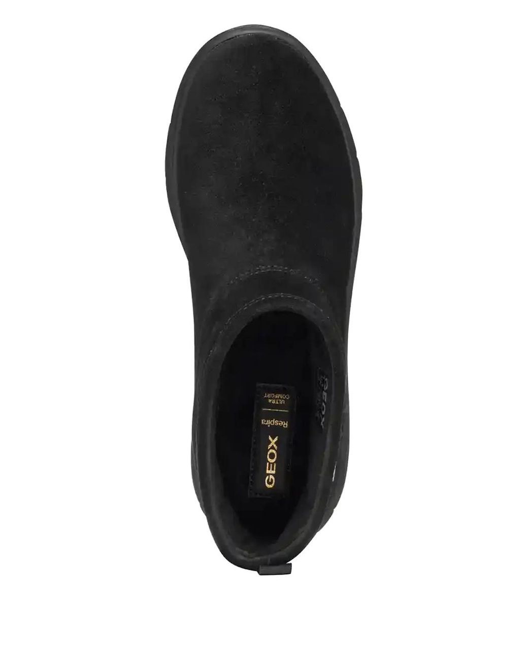 Geox Black Suede Ankle Boots