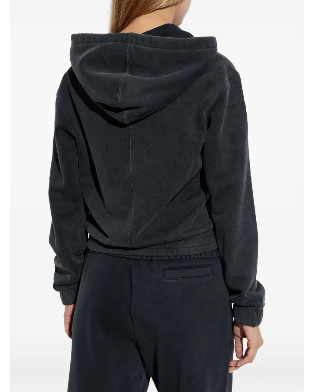 M I S B H V Blue Zip-Up Hoodie