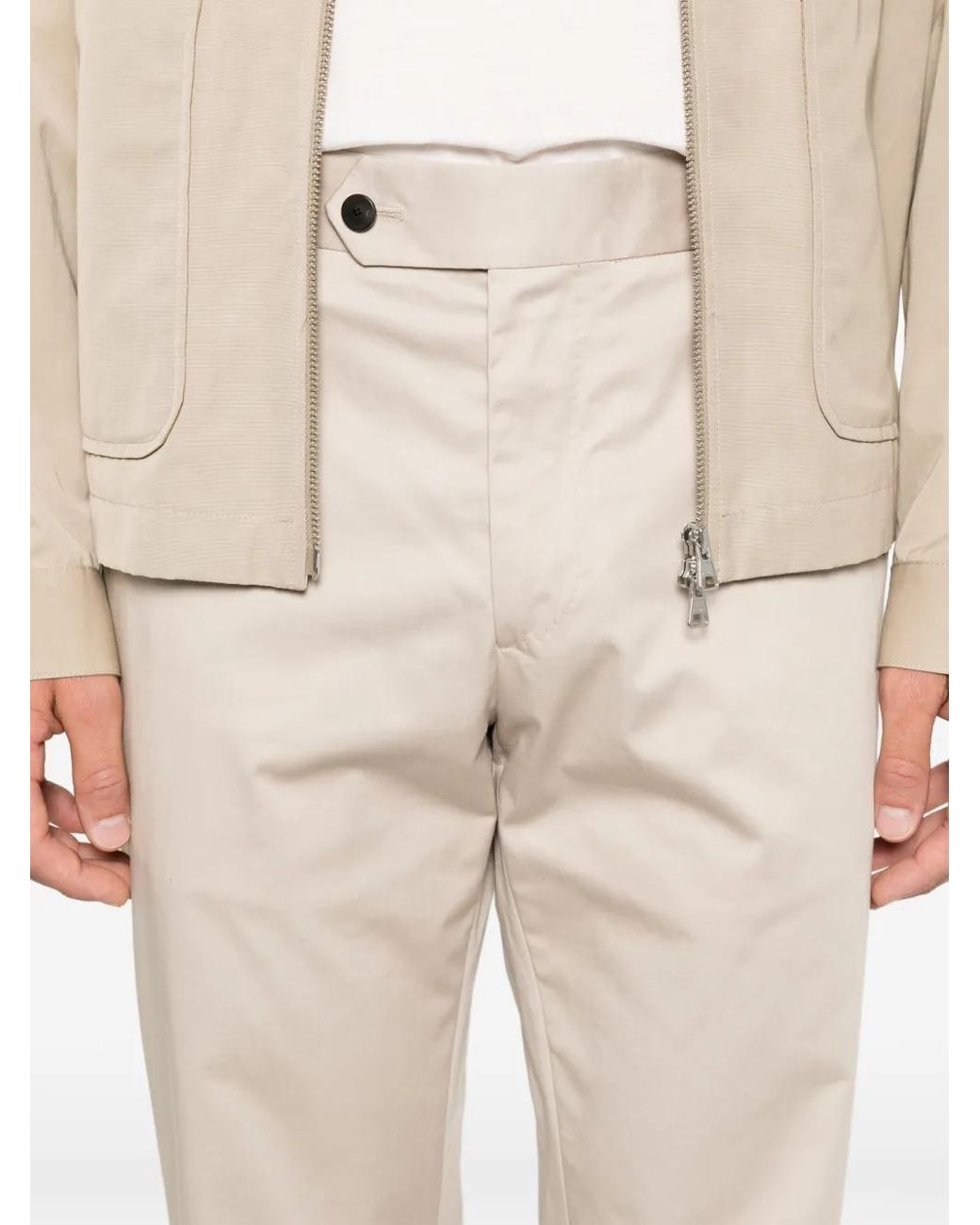 Cellar Door White Paloma Straight-Leg Trousers for men