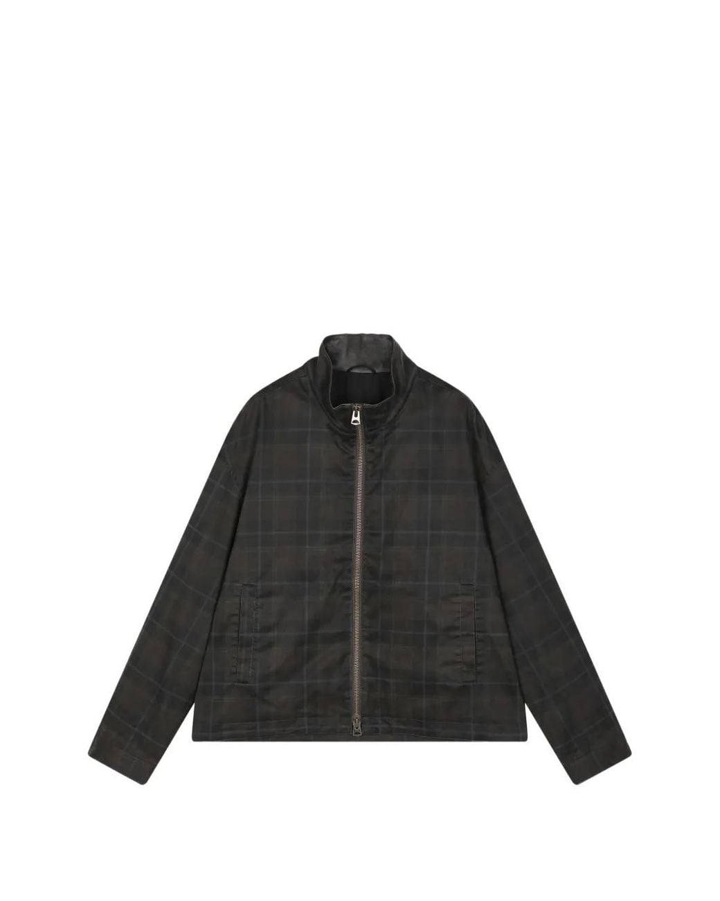 CROQUIS Black Plaid Jacket for men