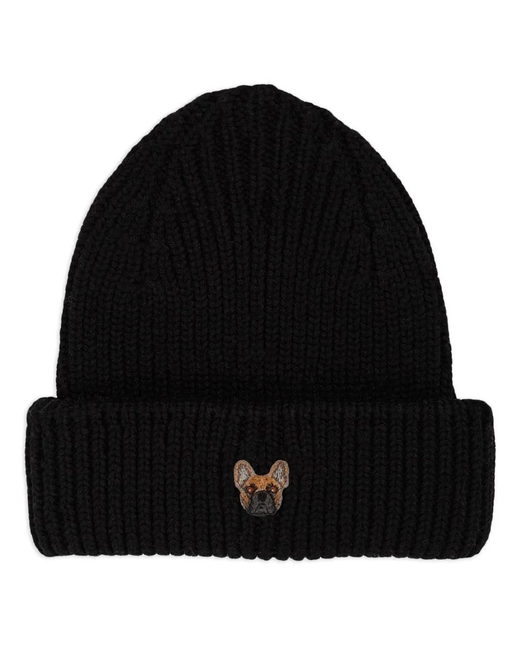 Bonnet À Patch Bouledogue PELO FOUNDATION en coloris Black