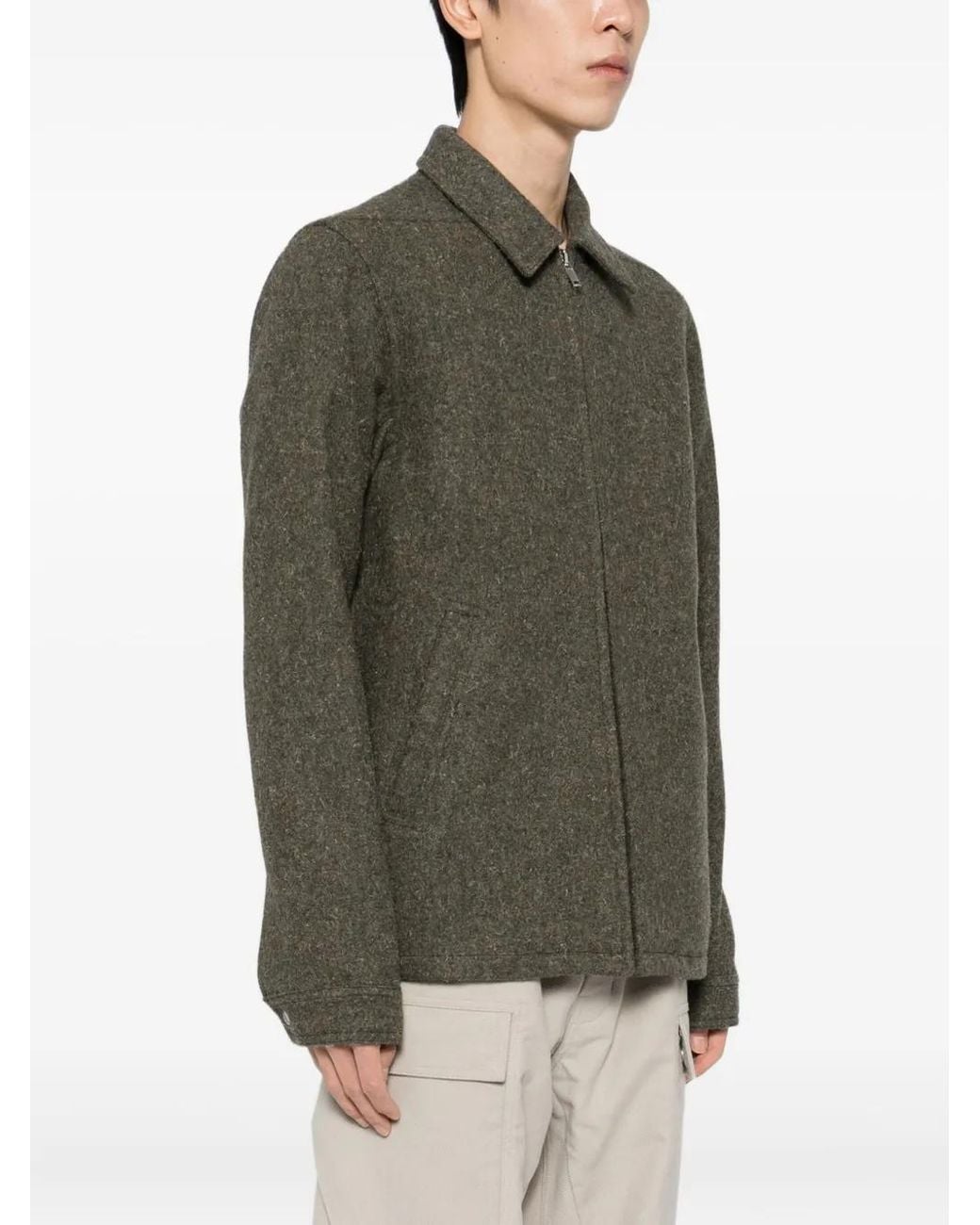 Rick Owens Green Wool Jacket for men