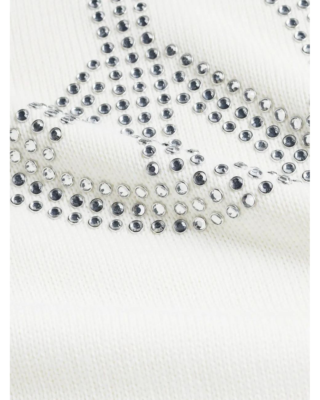 Moschino White Embellished Peace Dress