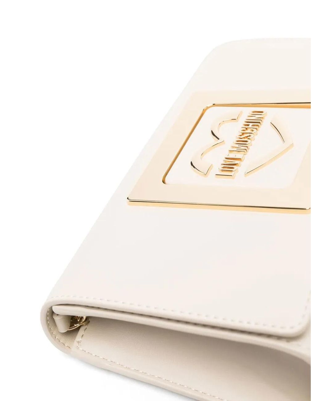 Love Moschino Natural Logo-Plaque Detail Crossbody Bag