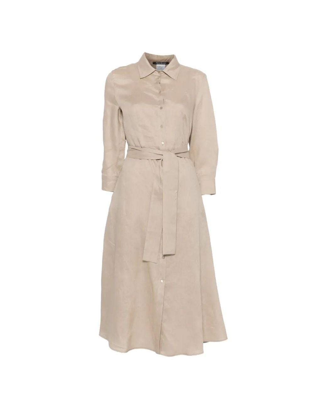 Pennyblack Natural Tie-Waist Midi Dress