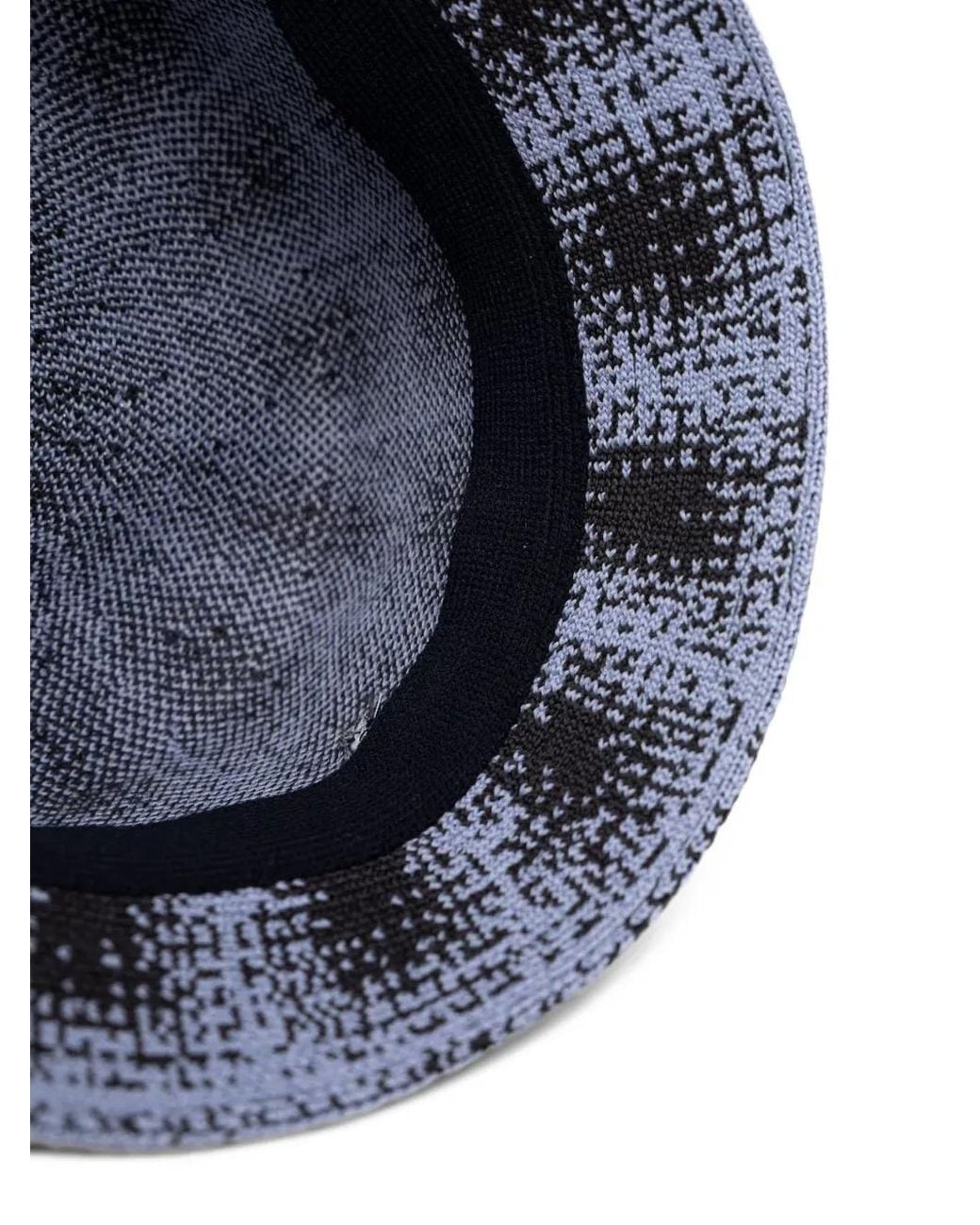Kangol Blue Checked Bucket Hat