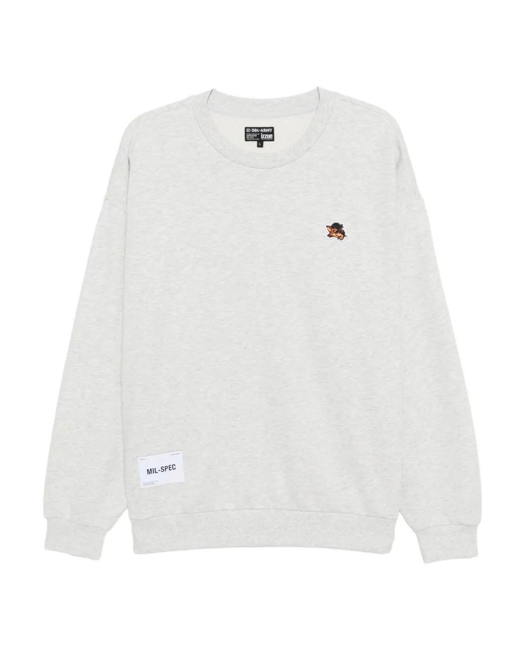Izzue White Logo-Embroidered Sweatshirt for men