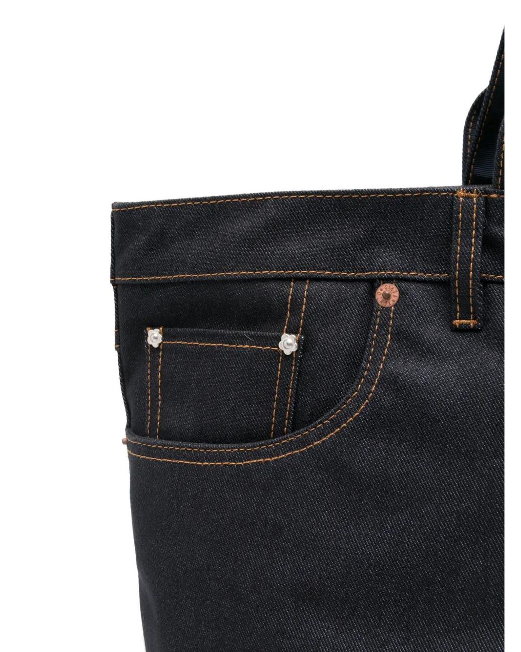 Five Pockets" Borsa A Mano di KENZO in Black da Uomo