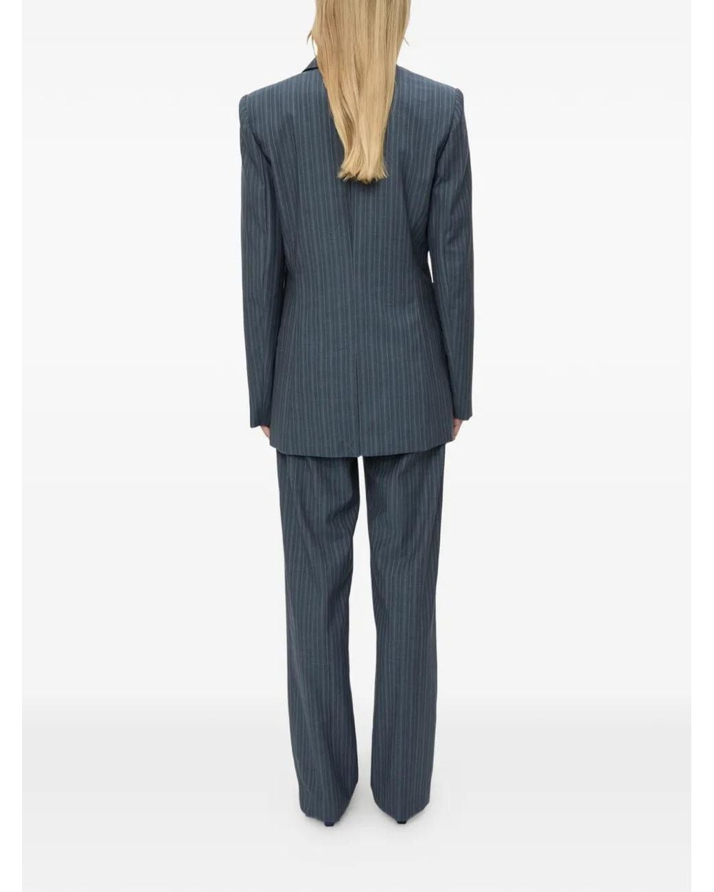 Christopher Esber Blue Redux Pinstripe Trousers