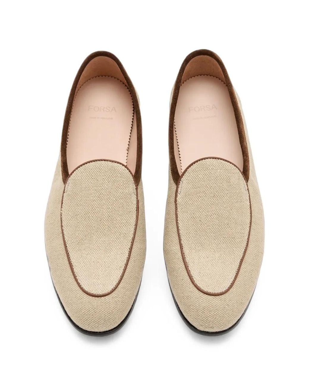 Forsa White Edgar Belgian Loafers for men