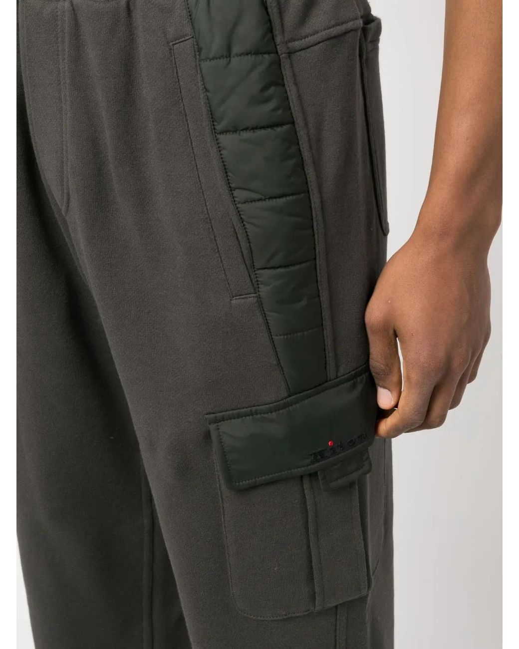 Kiton Gray Cargo-Pocket Track Pants for men