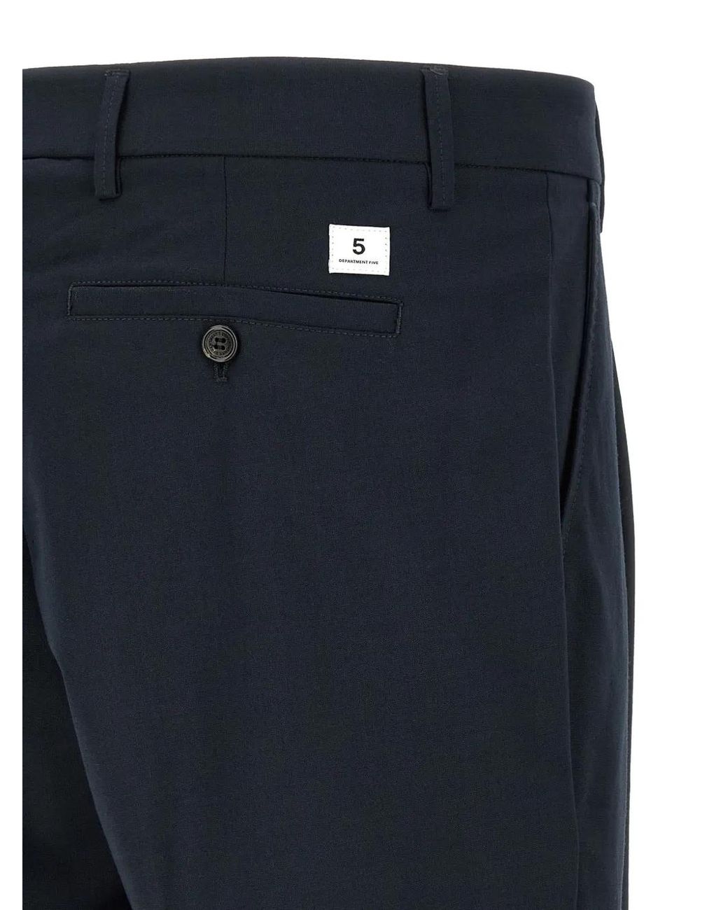 Department 5 Blue Gin Pin-Tuck Trousers for men