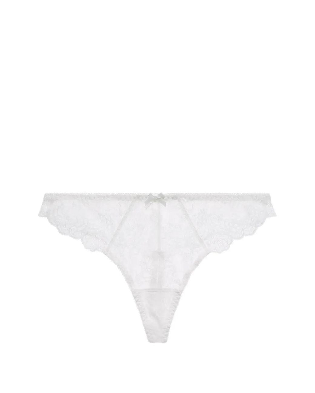 Aubade White Danse Des Sens Lace Thong
