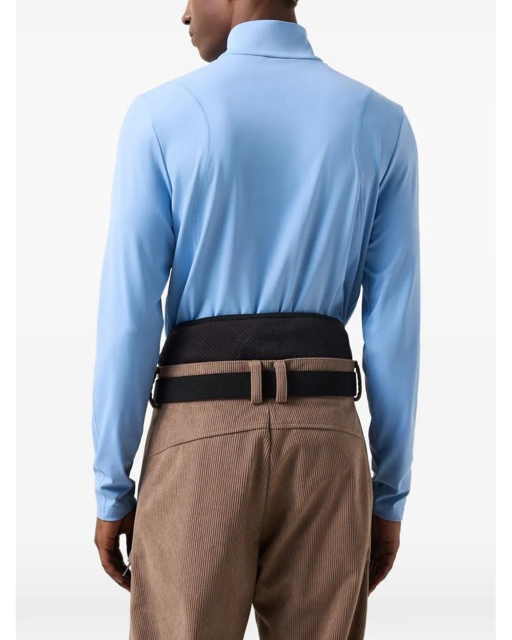 Bogner Blue Half-Zip Performance Top for men
