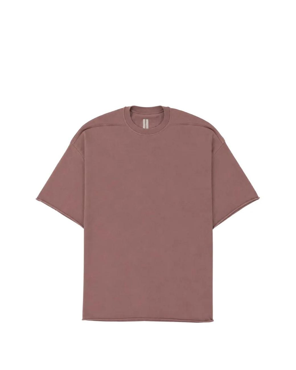 Rick Owens Purple Raw-Cut Short-Sleeve T-Shirt for men