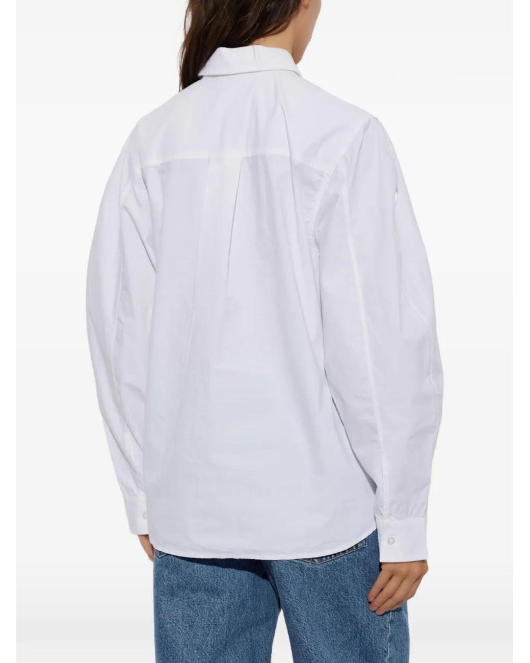 ROTATE BIRGER CHRISTENSEN White Oversized Shirt Bright