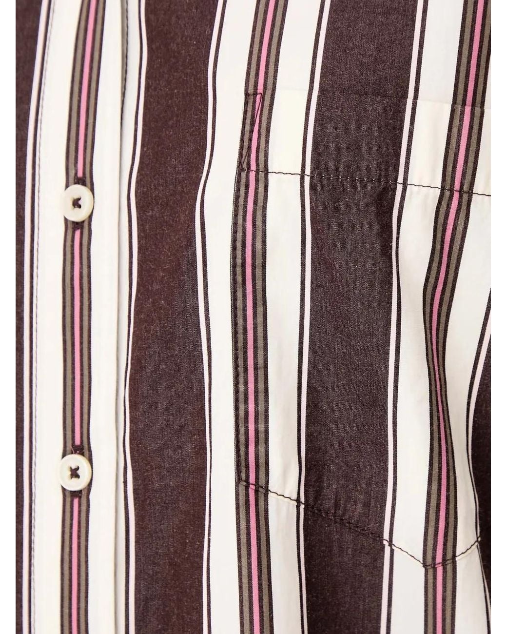 Marc O' Polo White Vertical-Stripe Long-Sleeve Shirt