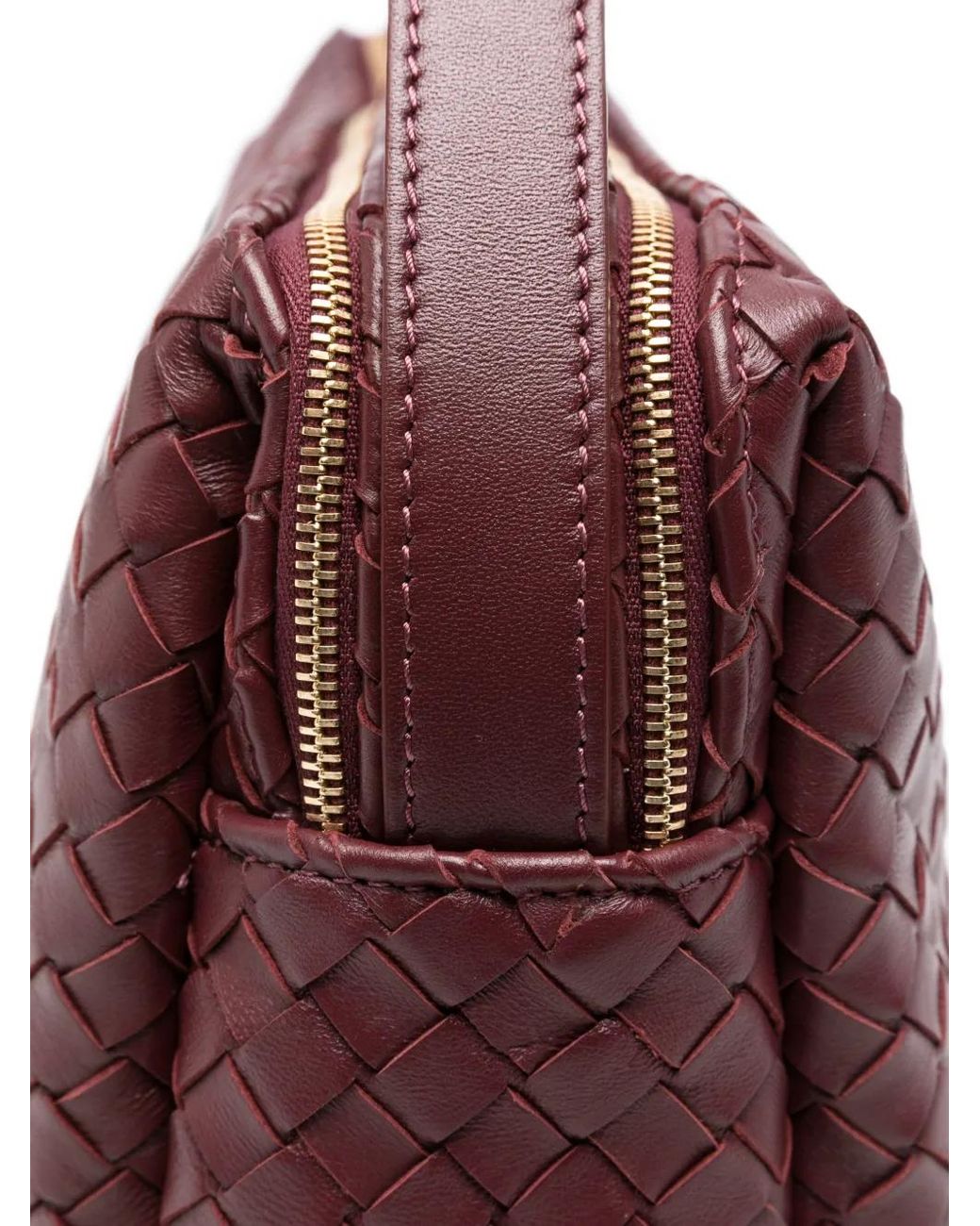 Elleme Purple Large Trousse Leather Shoulder Bag
