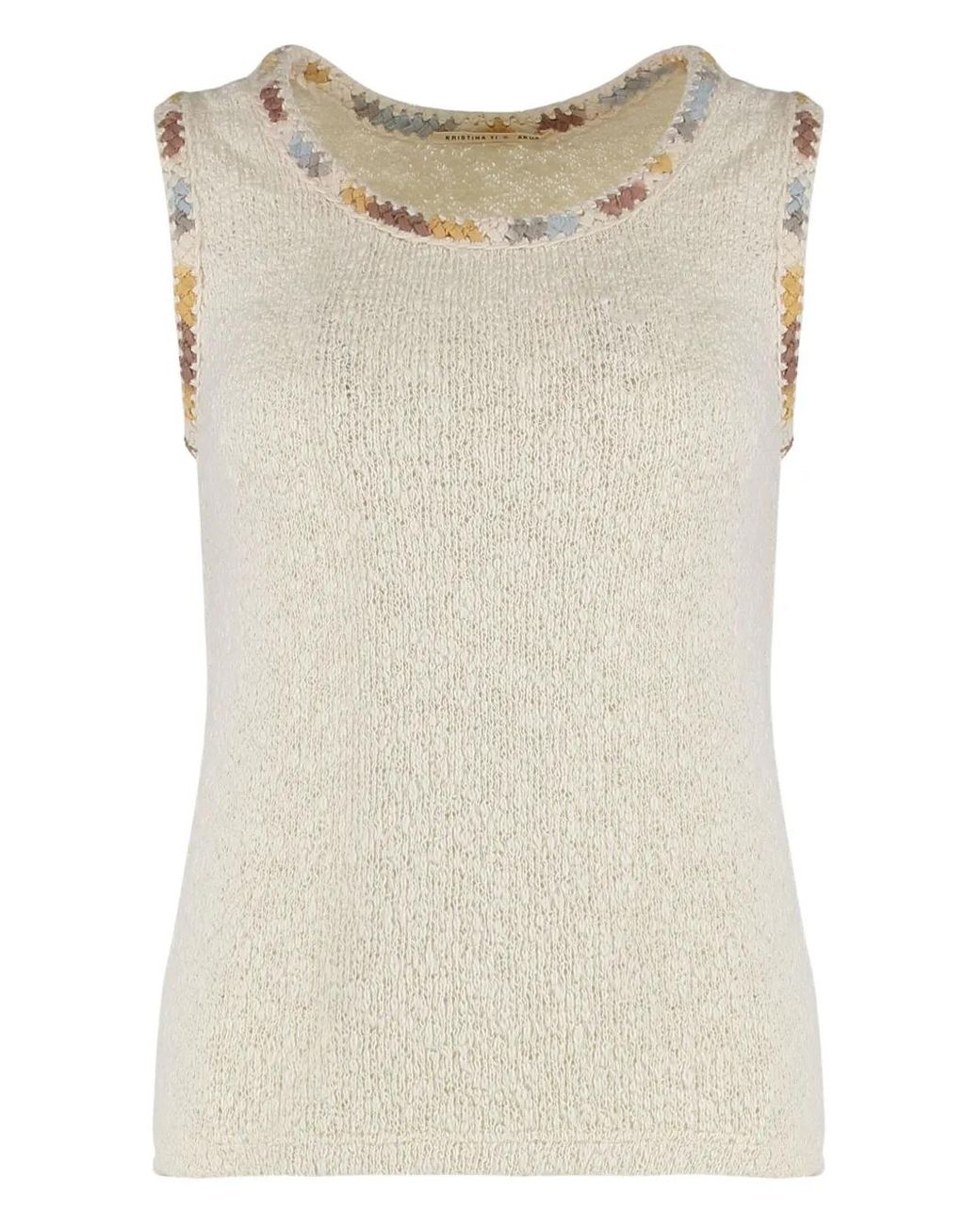 Kristina Ti Natural Knitted Top