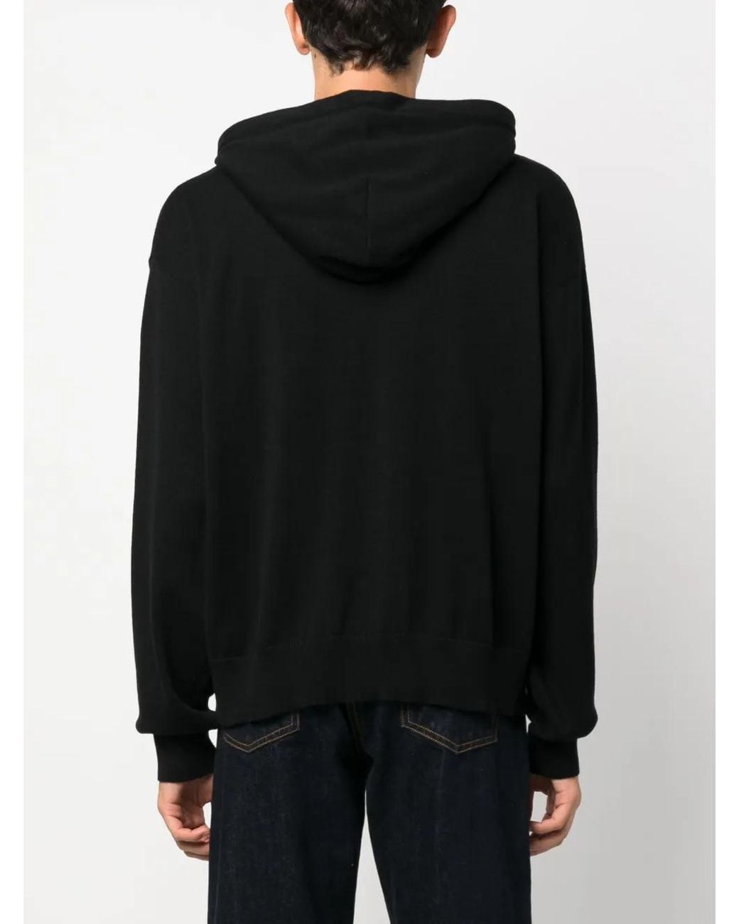 Amiri Black Logo Hooded Cotton Jumper for men