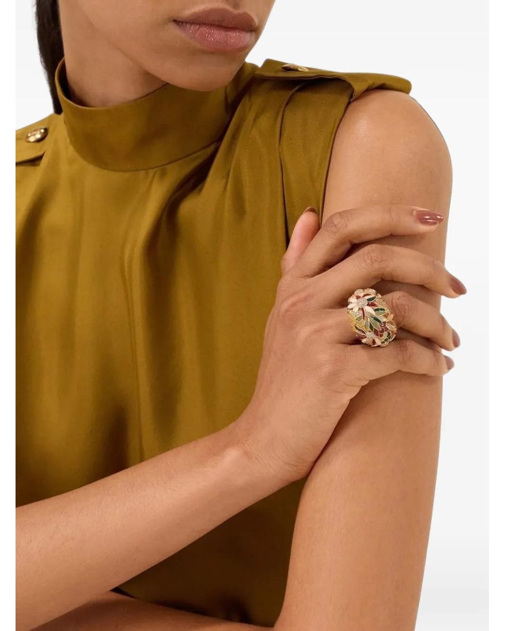 Zimmermann Brown Botanica Cocktail Ring