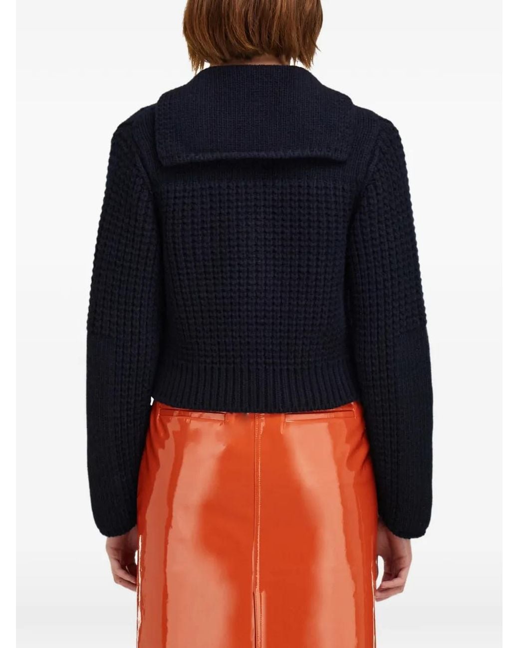 Ferragamo Blue Cardigan With Gancini Buttons