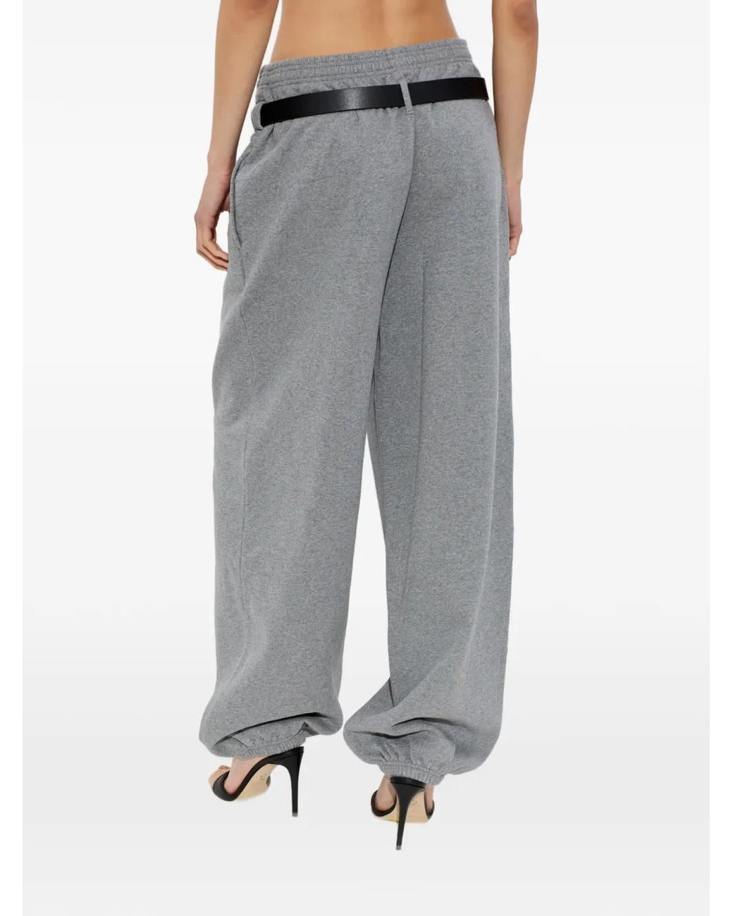 Alexander Wang Gray Sweatpants With A Belt