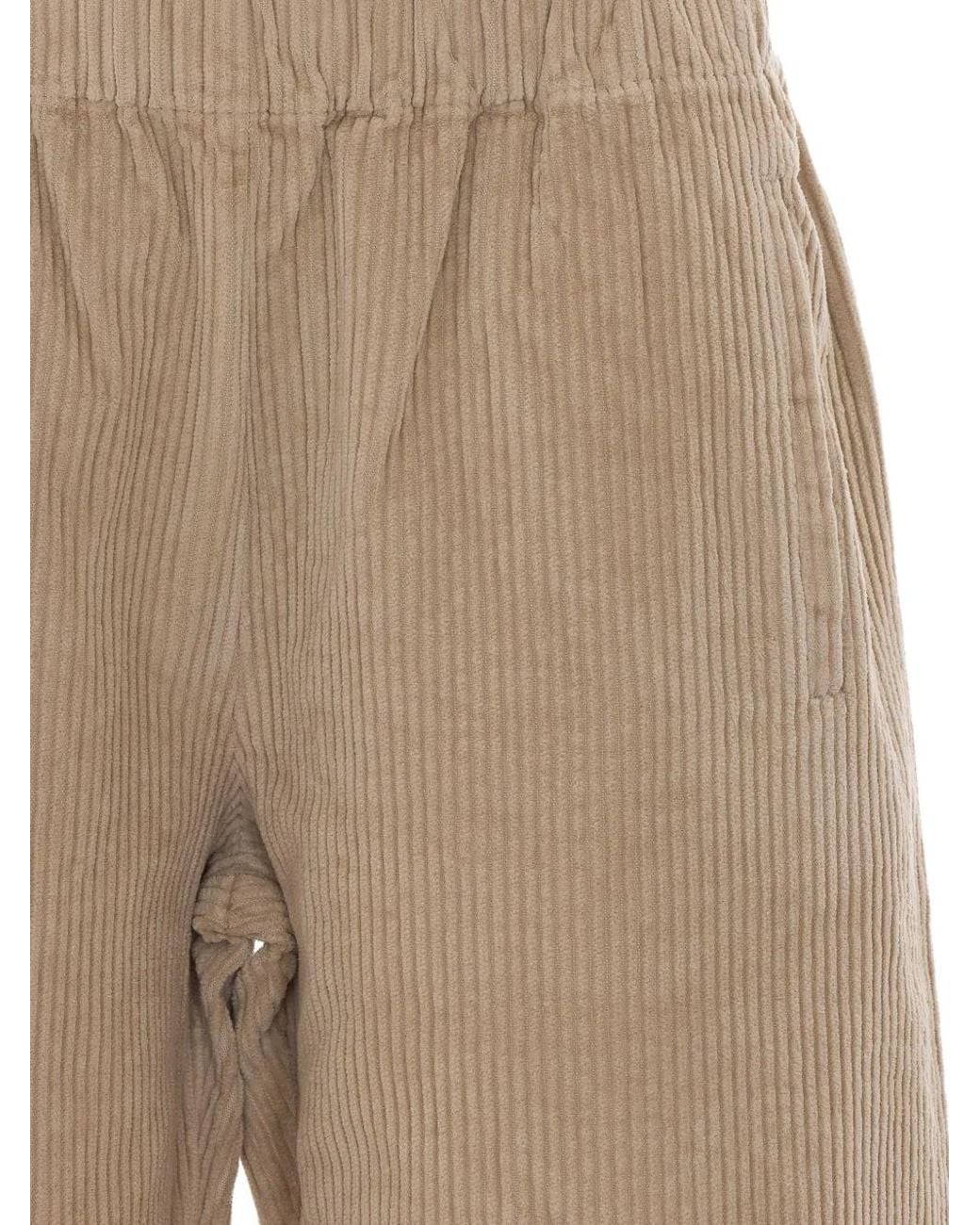 TRUE AVENUE Natural Pantalon Ample Pensil En Velours Côtelé
