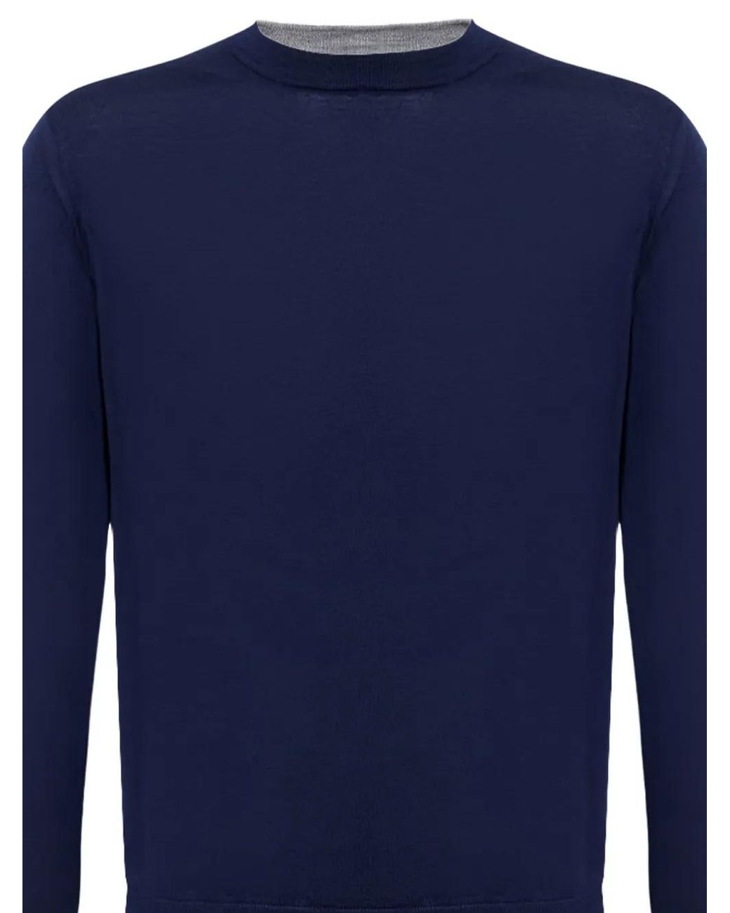Eleventy Blue Sea Island Sweater for men