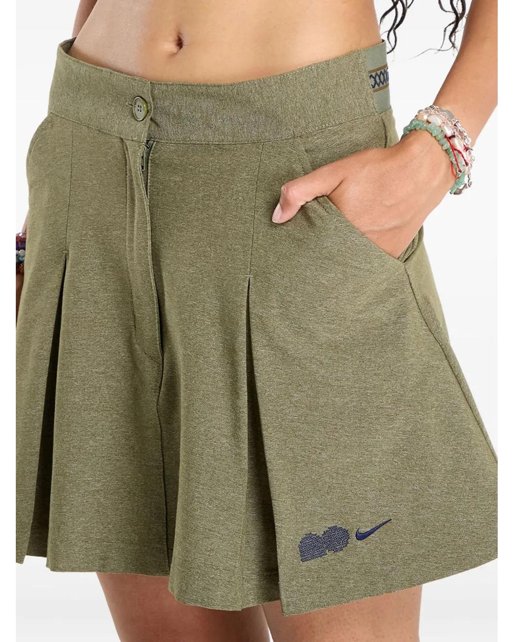 Nike Green X Naomi Osaka Pleated Skirt