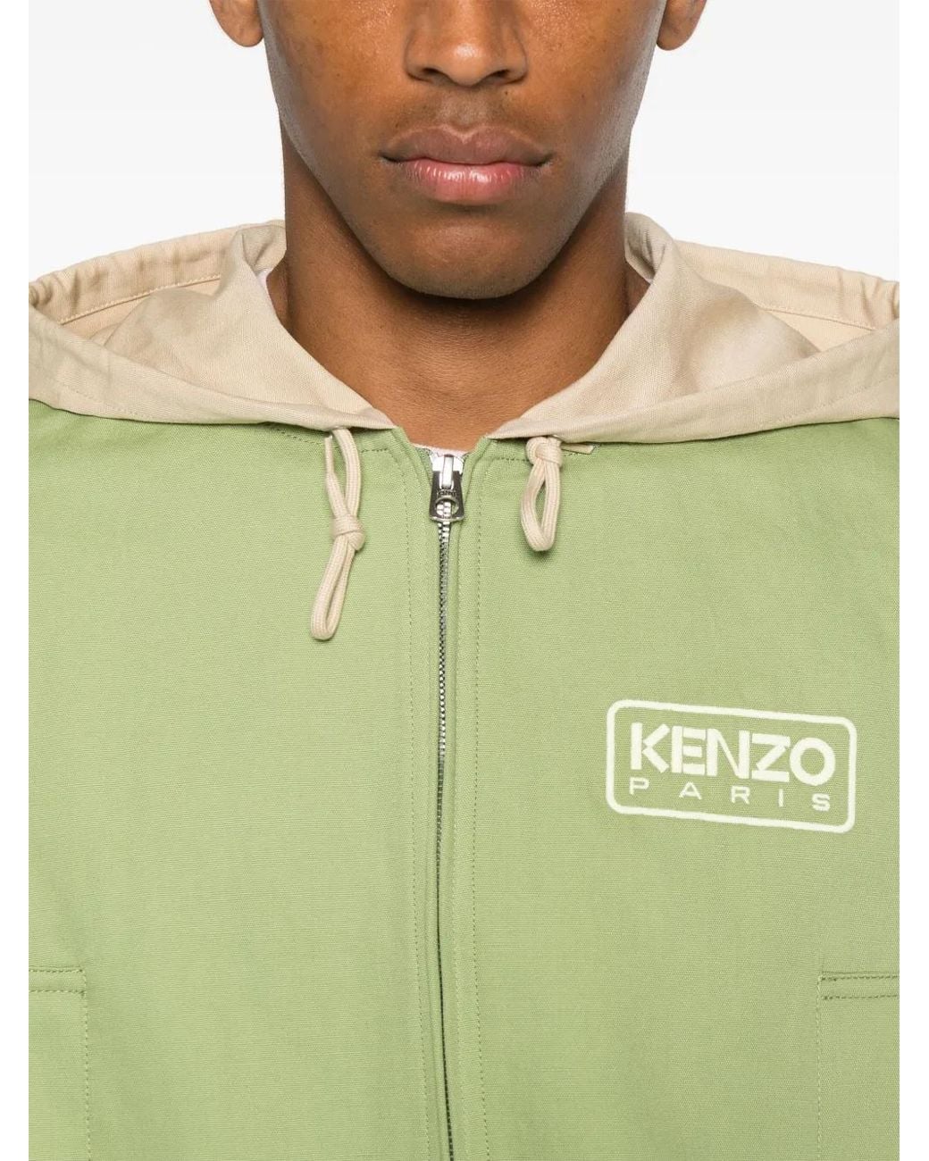KENZO Green Cotton-Blend Jacket for men