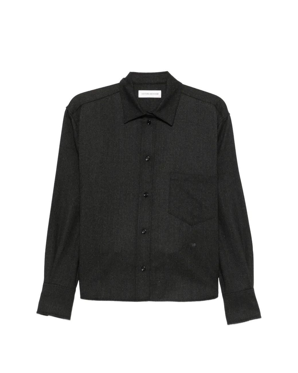 Victoria Beckham Black Flannel Shirt